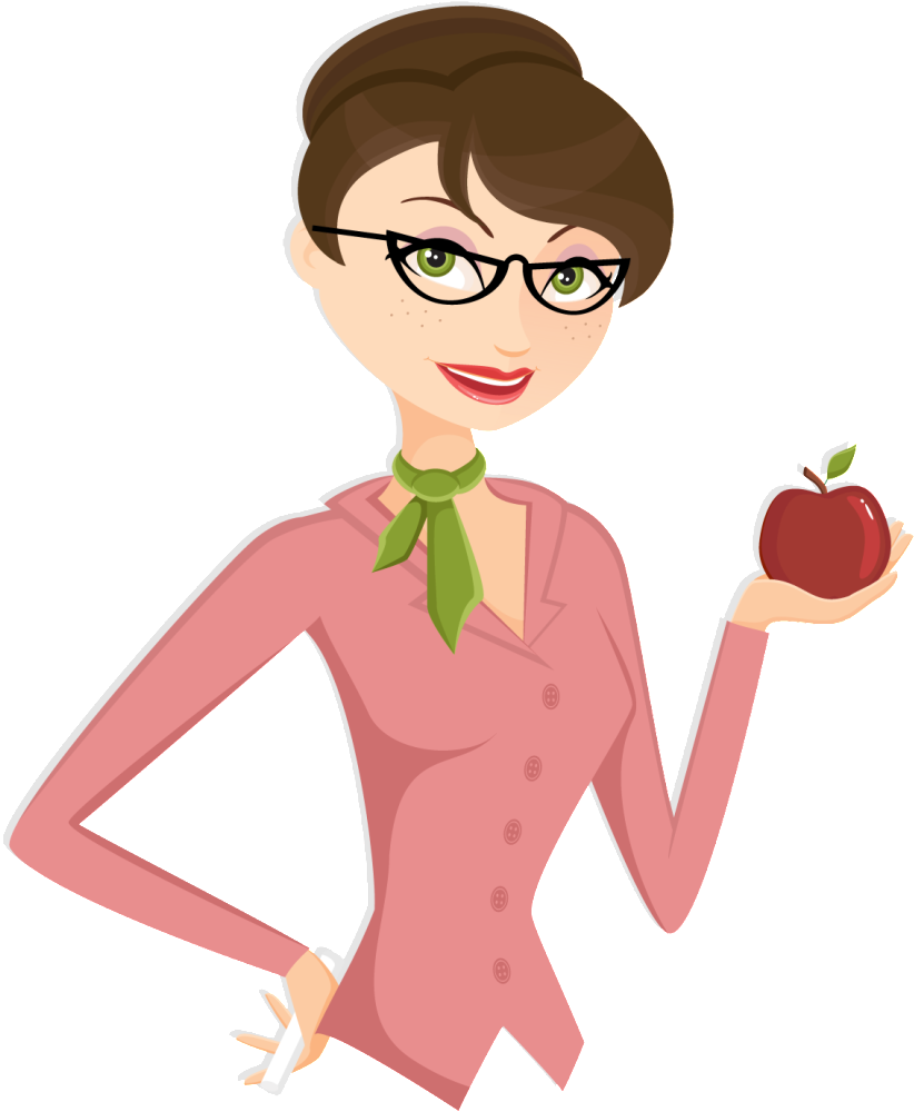 Download Teacher Png File - Girl Teacher Cartoon Png PNG Image with No  Background 