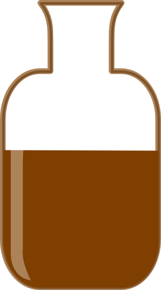 How To Set Use Brown Flask Beaker Svg Vector (330x594), Png Download