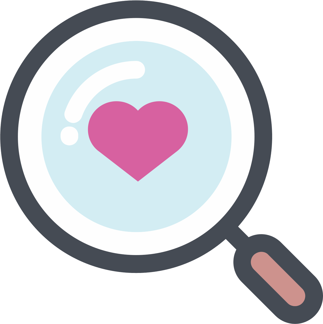 Search For Love Icon - Love Icon Png Free (1600x1600), Png Download