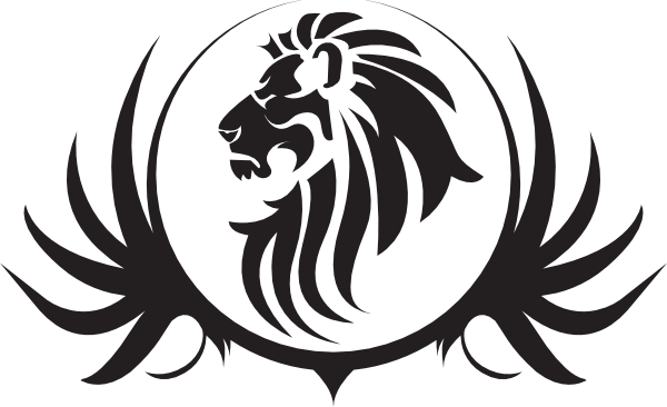Lion Png Images And Clipart - Lion Clipart Black And White Tattoo (600x366), Png Download