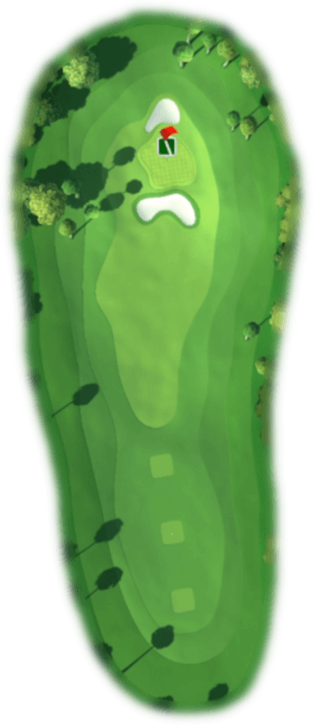 Hole 8 Map - Golf (350x809), Png Download