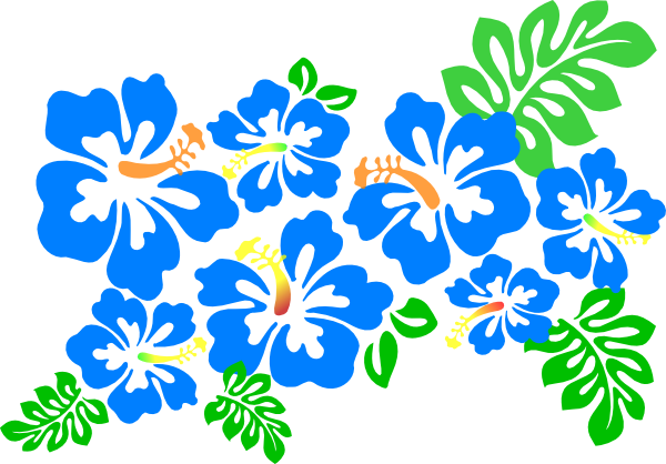 Lei Hibiscus Clip Art At Vector Clip Art - Hibiscus Clip Art (600x418), Png Download
