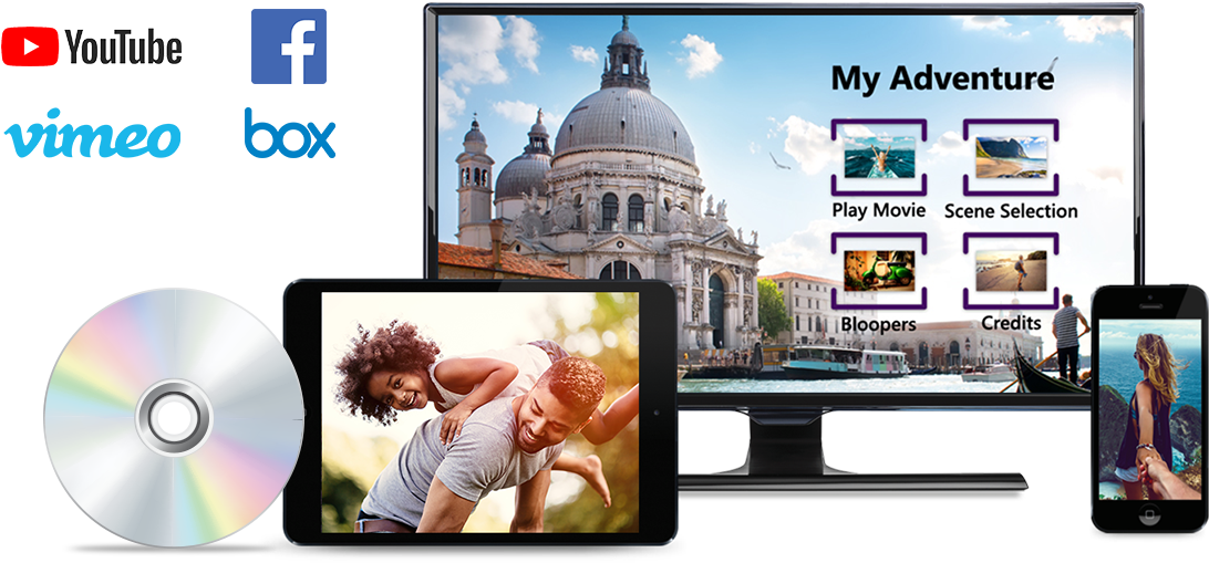 Share Your Video With Family, Friends And More - Santa Maria Della Salute (1125x633), Png Download