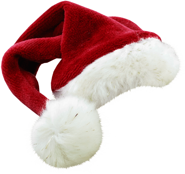 Christmas Santa Claus Hat Large - Christmas Hat No Background (600x570), Png Download