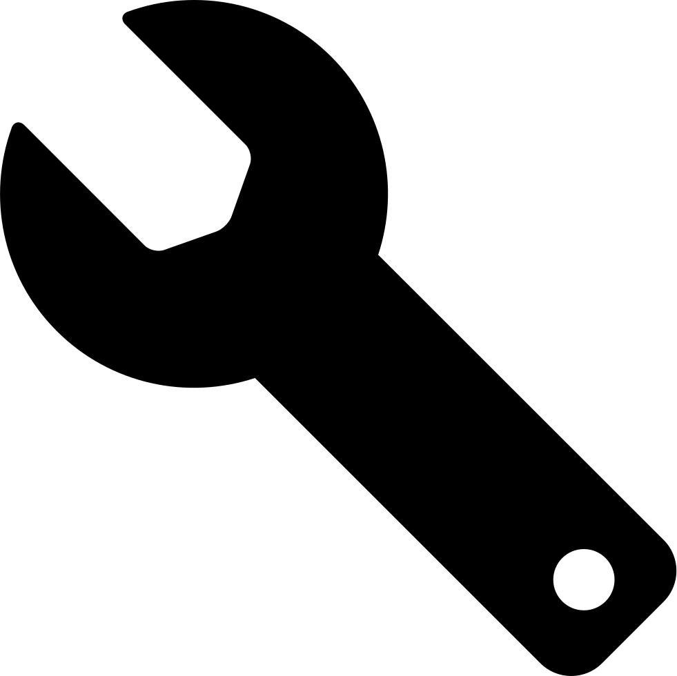 Png File - Wrench Silhouette (981x980), Png Download