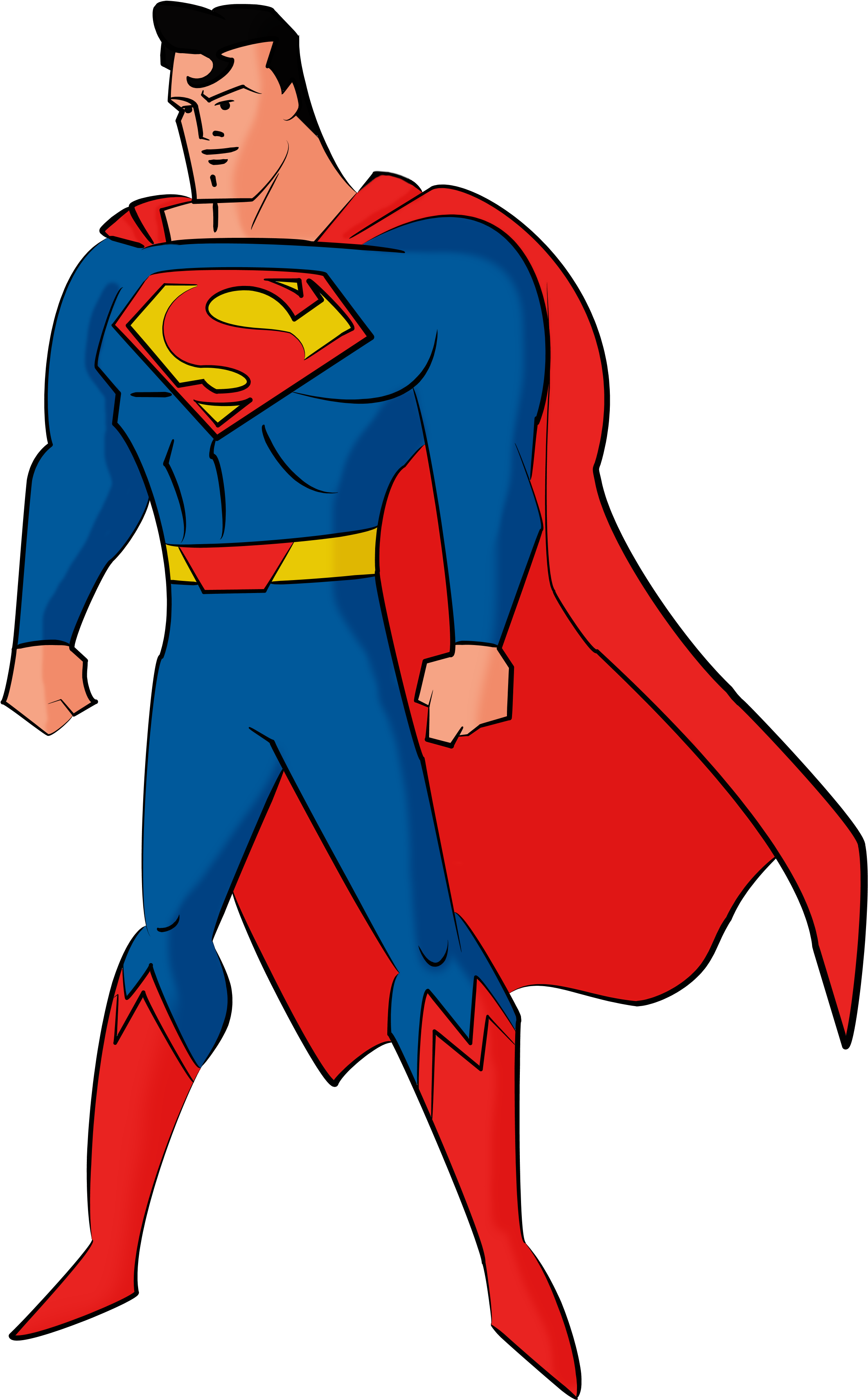 Justice League Action Superman By Ckdck On Deviantart - Superman Dibujo Png (3641x3818), Png Download