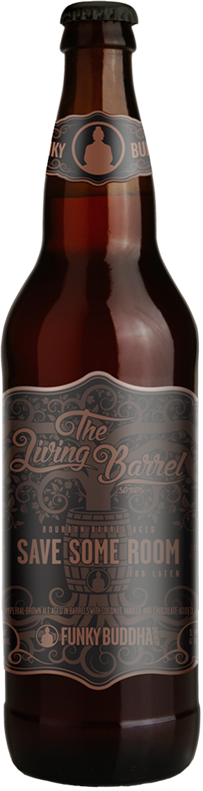 Fbb Save Some Room For Later Bottle Mock 22oz Web - Love Below Funky Buddha (319x1200), Png Download