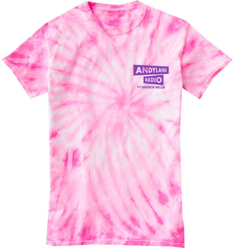 Official Andyland Radio Pink Tie Dye T-shirt (1000x1000), Png Download
