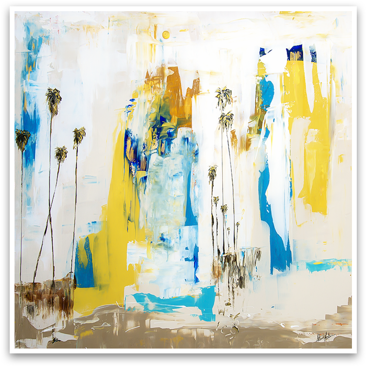 Coastal Abstract Impressionism - Art (800x800), Png Download