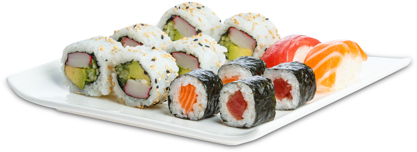 Sushi Png Pic - Sushi Png (1486x669), Png Download