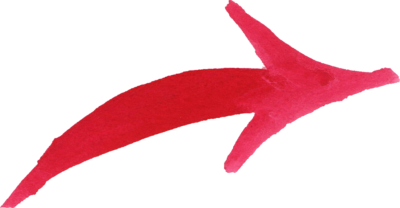 Red Drawn Arrow Png - Portable Network Graphics (1296x675), Png Download
