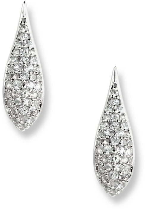 Nicole Barr Designs Sterling Silver Teardrop Earrings-white - Earrings (800x800), Png Download