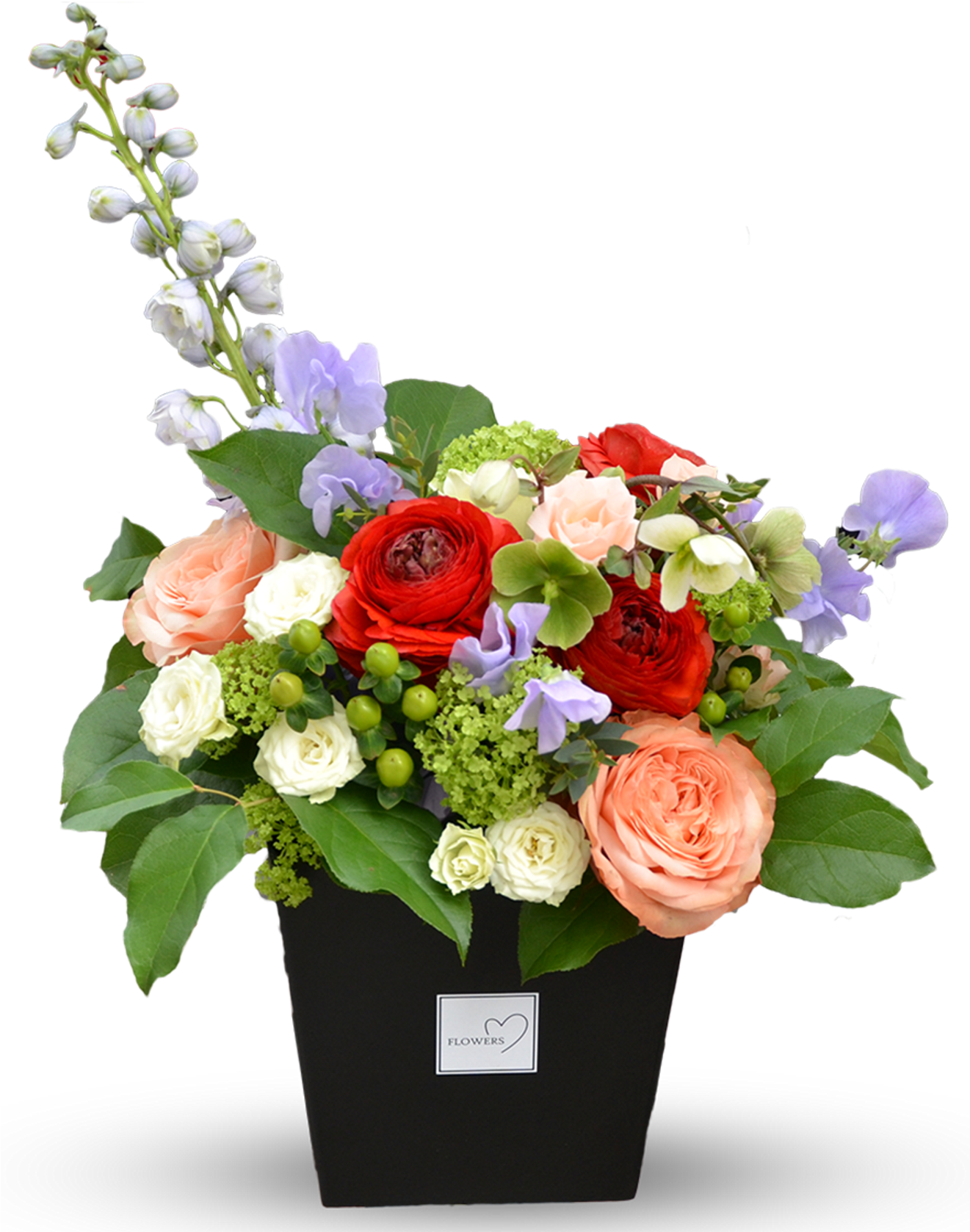 Watercolor Flower Shop Studio Flores - Garden Roses (1500x1827), Png Download