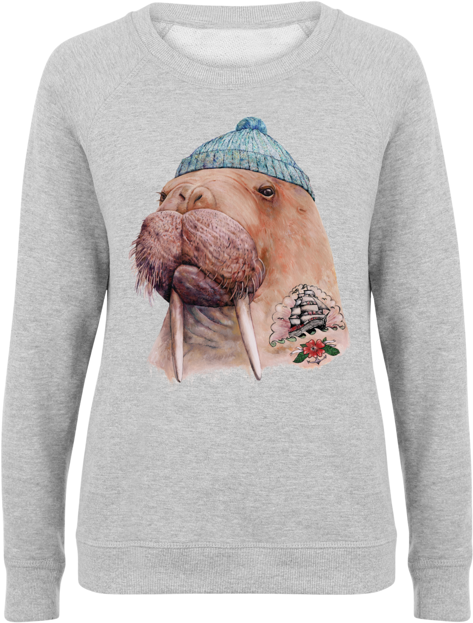 Tatooed Walrus As Men - Tattooed Walrus Art Print - Mini By Animal Crew (1004x1500), Png Download