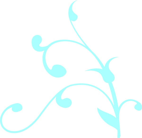 How To Set Use Blue Flower Border Clipart (600x584), Png Download