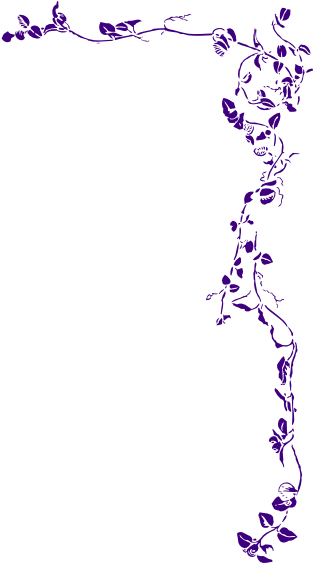 Purple Rose Clipart Frame - Dancing Border Clip Art (600x562), Png Download
