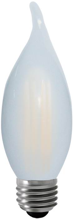 Kodak 55073 4w Candle Flame Tip Frosted 2700k Lightbulbs - Kodak Led Lighting 41121-ul 4w G16.5 Led Light Bulb (488x750), Png Download