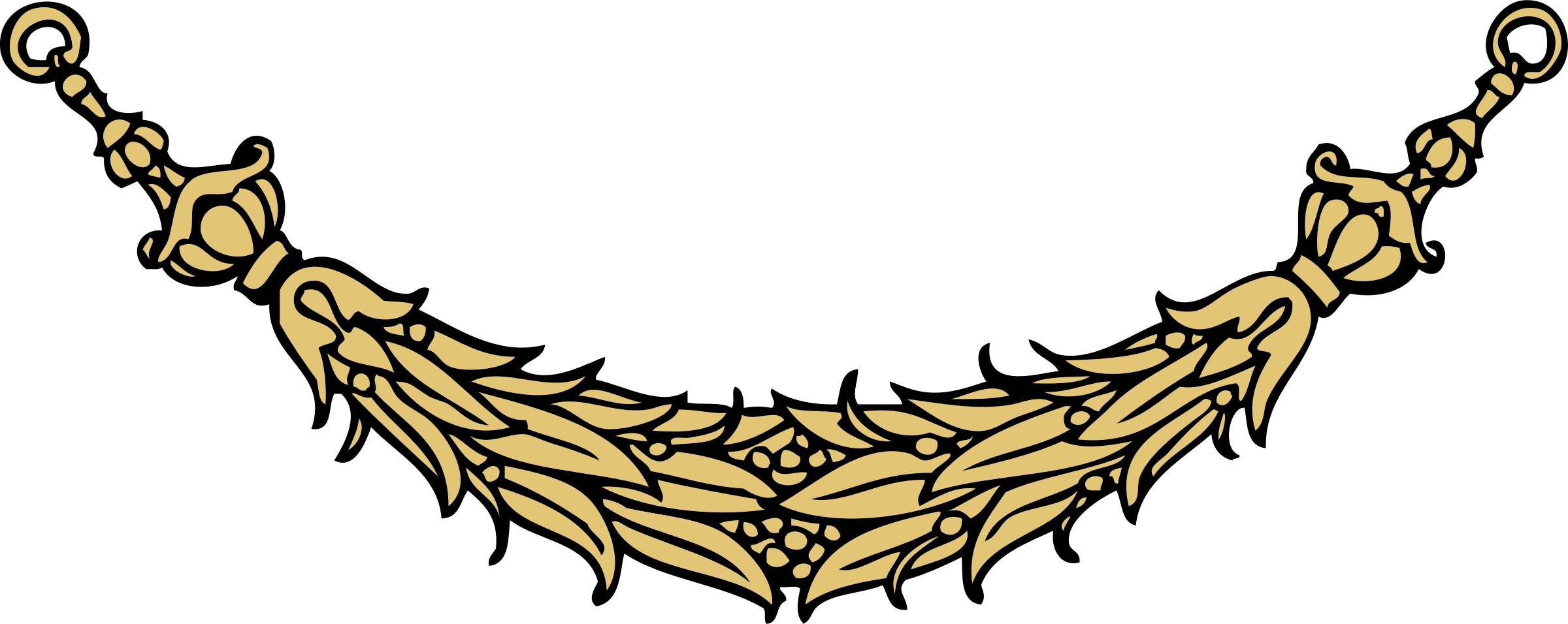 This Free Icons Png Design Of Decorative Swag 1 (2400x956), Png Download