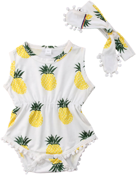 Pineapple Tassel Set By Elsewhereshop - Romper Suit (700x700), Png Download