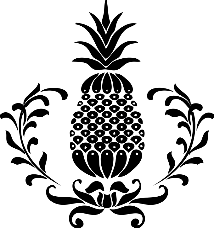 Hospitality Pineapple Logo Rates - Hospitality Clip Art (680x727), Png Download