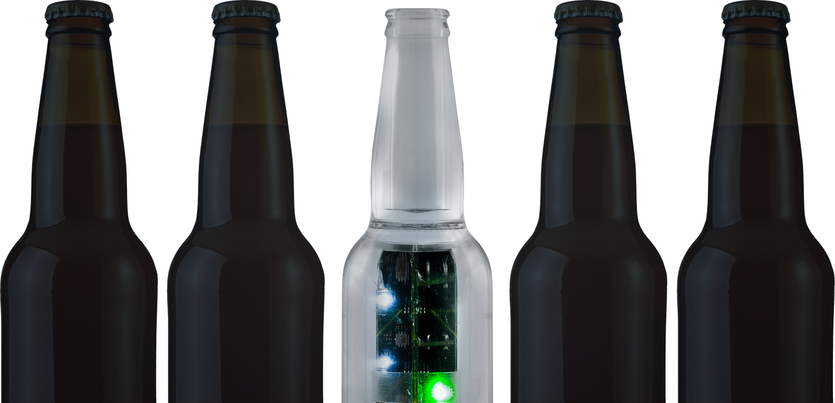 Containers That Experience Shock And Impact On The - Glass Bottle (1636x789), Png Download