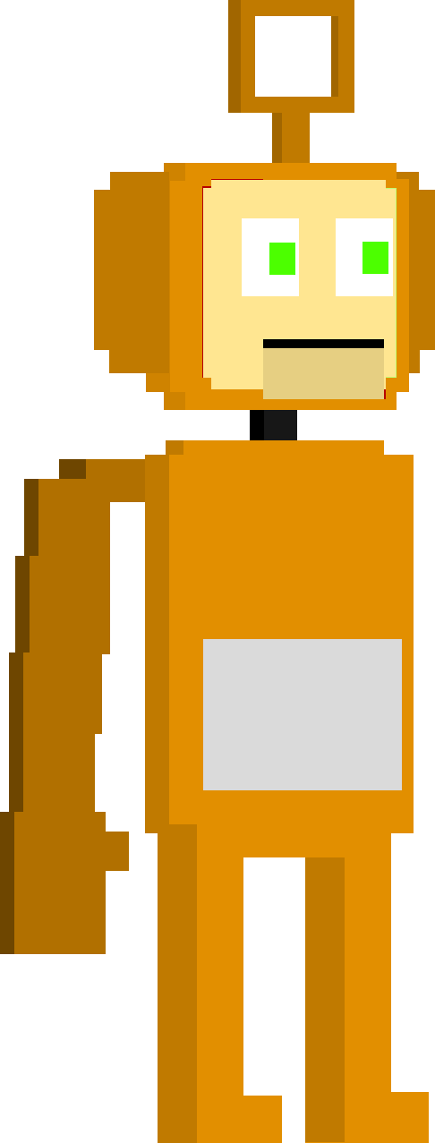 Pip Atari - - Five Night At Tubbyland Pip Atari Sprite (486x1277), Png Download