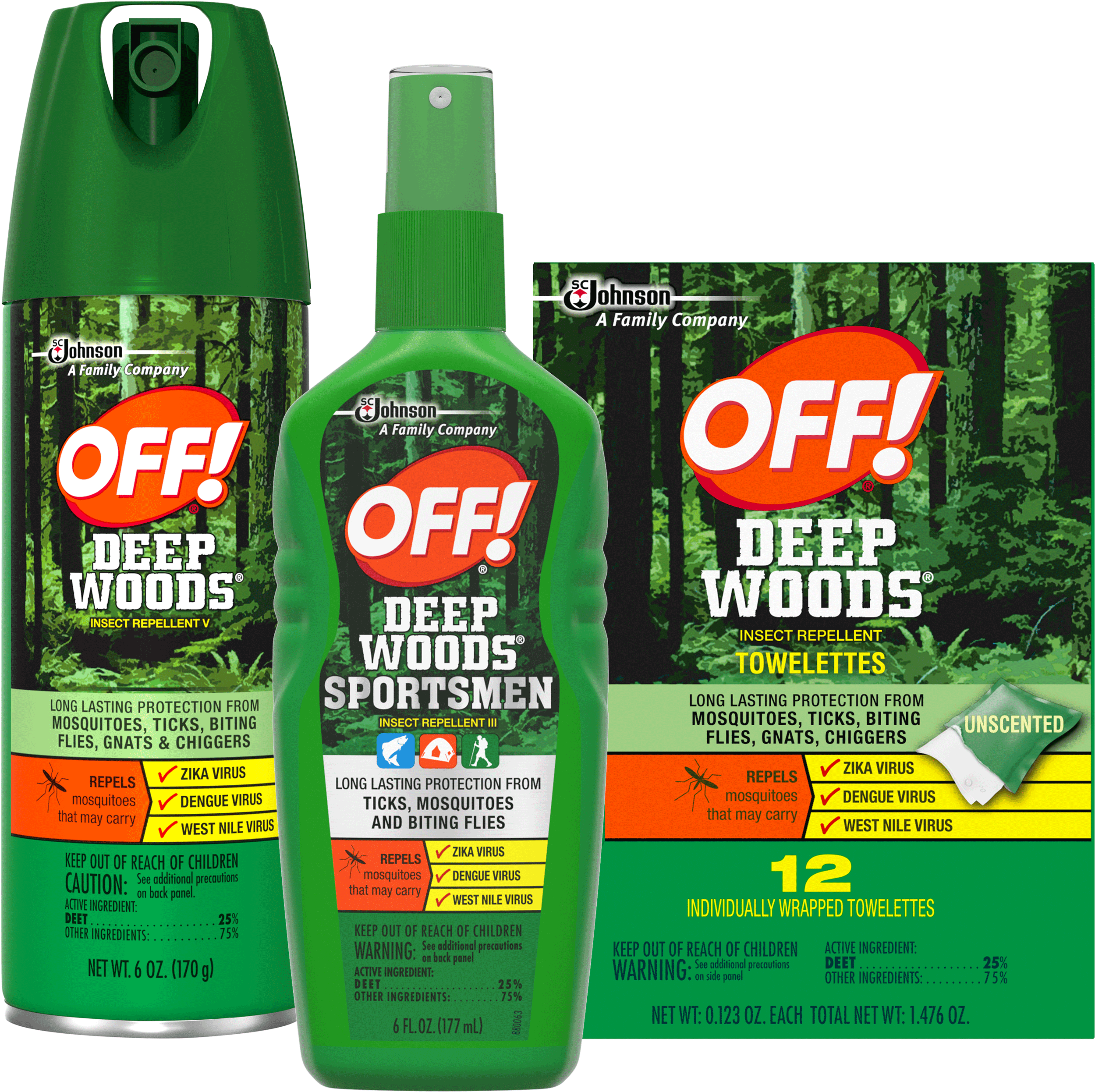 Deep Woods® Insect Repellents - Off Deep Woods (3000x3000), Png Download