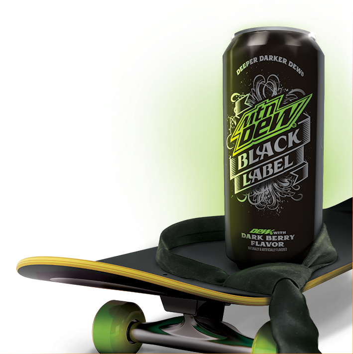 My Concepts For Mtn Dew Black Label Promo Materials - 16 Oz Mountain Dew Black Label 12 Pk (760x772), Png Download