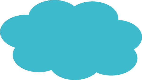 Blue Cloud Svg Clip Arts 600 X 339 Px (600x339), Png Download