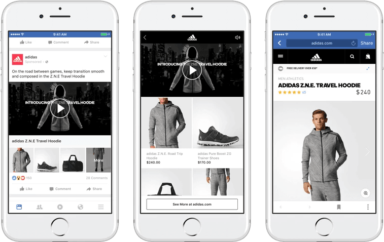 Facebook Ad Image Size - Facebook Collection Ad Example (809x531), Png Download