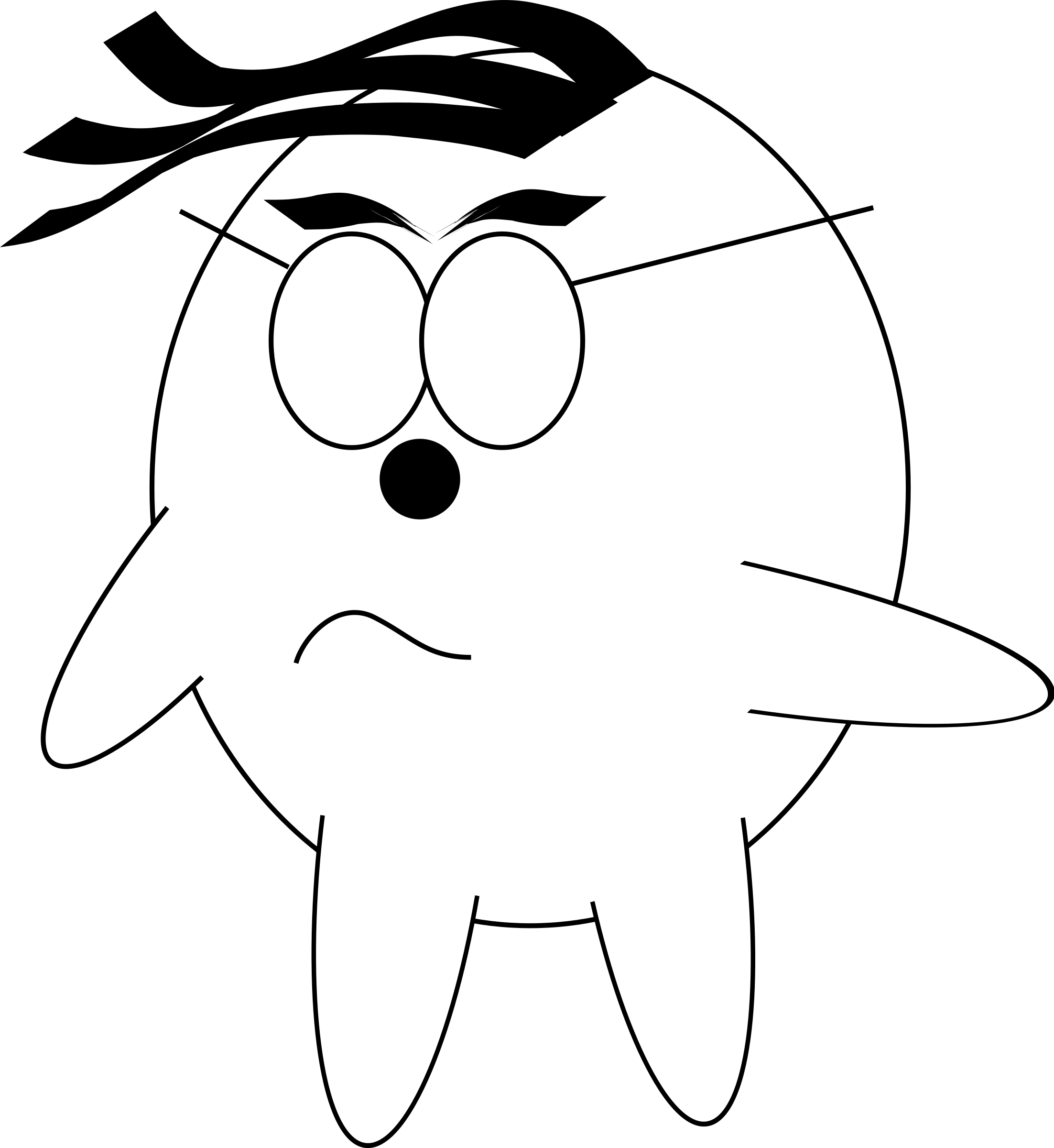 This Free Icons Png Design Of Three Emotions Of Cartoon (2205x2400), Png Download