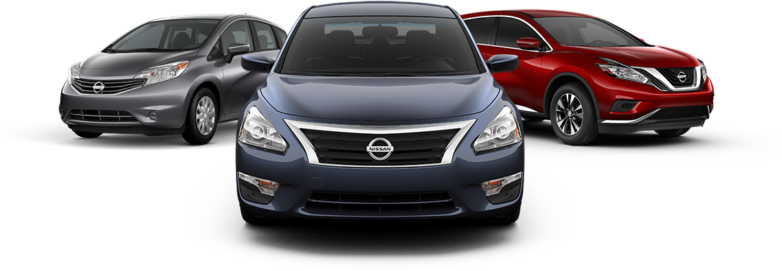 Nissan Lineup - 2017 Nissan Lineup Png (1200x456), Png Download