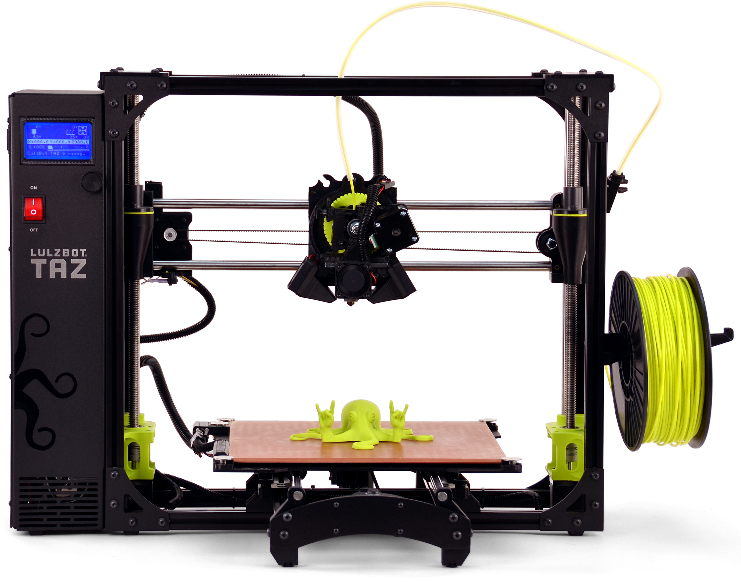 Lulzbot Taz 6 Frontal Transpbg - Lulzbot Taz 6 3d Printer (2499x2091), Png Download