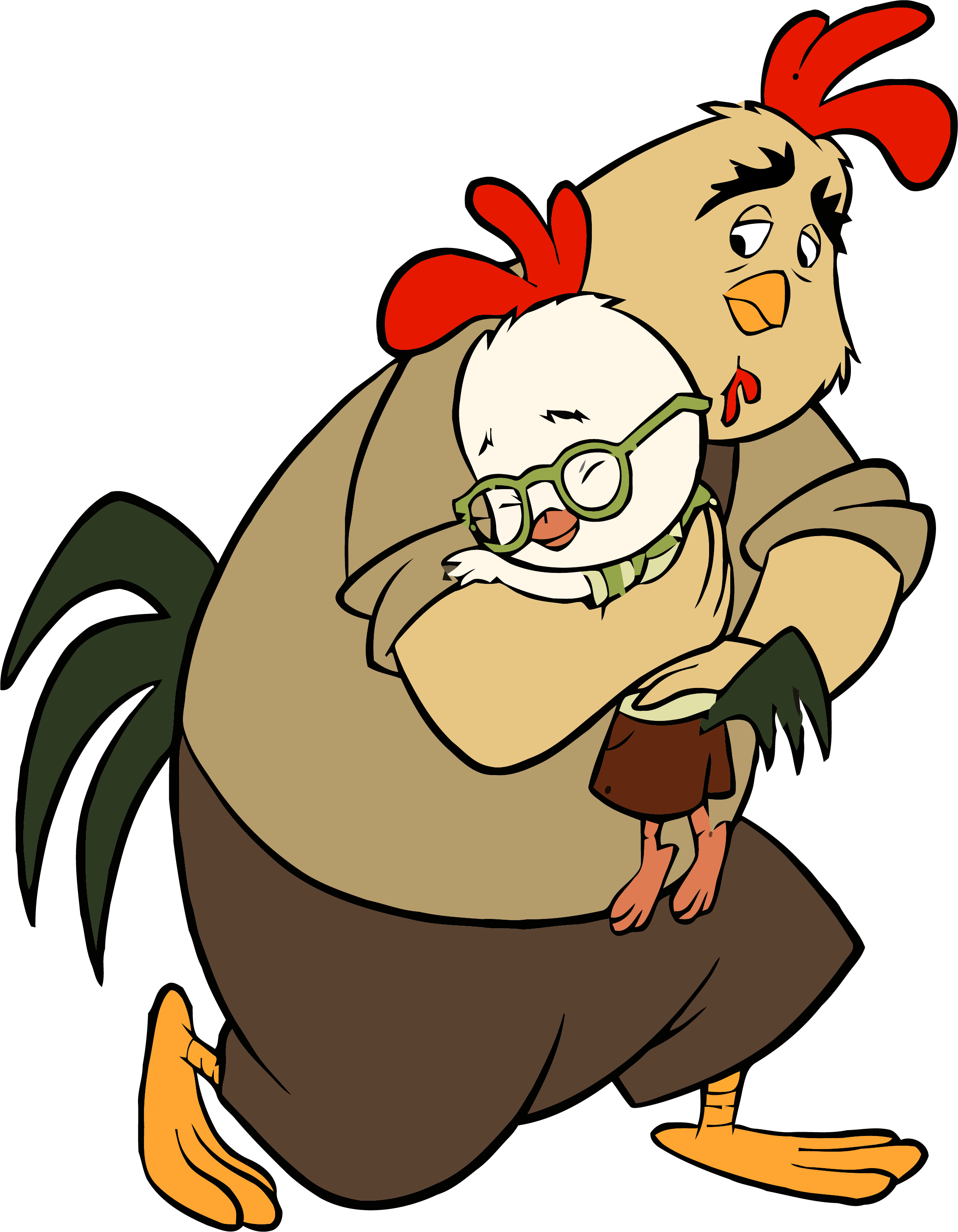Chicken Little Buck Cluck Hug Clipart Png - Buck Cluck Chicken Little (2263x2912), Png Download