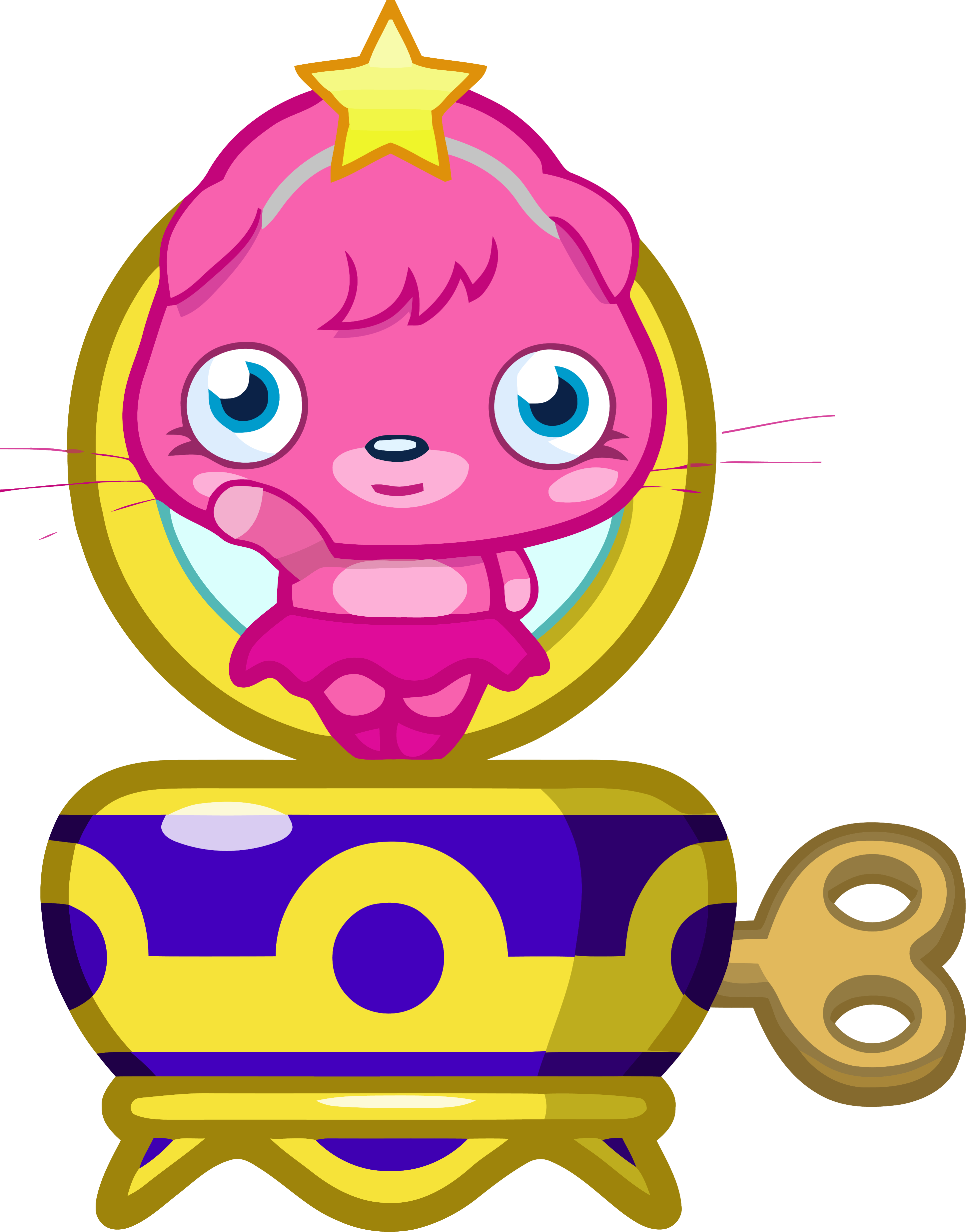Princess Poppet Music Box Clipart Png - Moshi Monsters Codes Poppet (2899x3698), Png Download