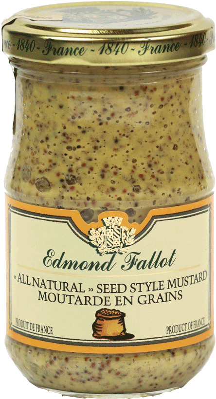 Edmond Fallot Gourmet Mustard - Edmond Fallot Dijon Mustard With Blackcurrant - 7.4 (900x900), Png Download