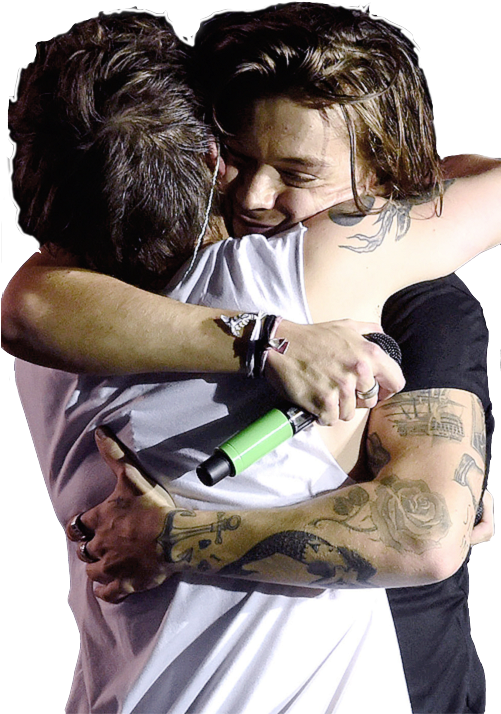 Larry Stylinson Otra Hug (500x725), Png Download