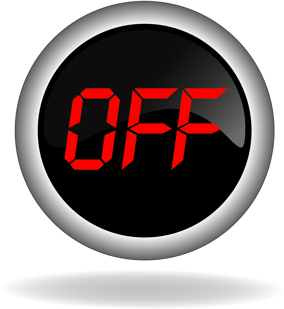 Off, Stop, Button, Icon, Back, Web, Internet, Control - Principe Actif (1235x1280), Png Download