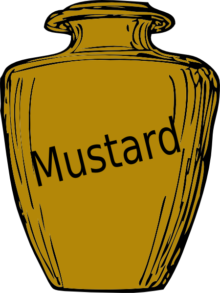 Mustard Clip Art - Jar Clip Art (450x598), Png Download