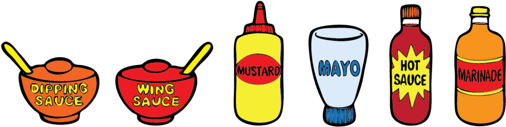 Vector Library Stock Ketchup Mustard Clipart - Ketchup Mustard Mayo Hot Sauce (1024x292), Png Download