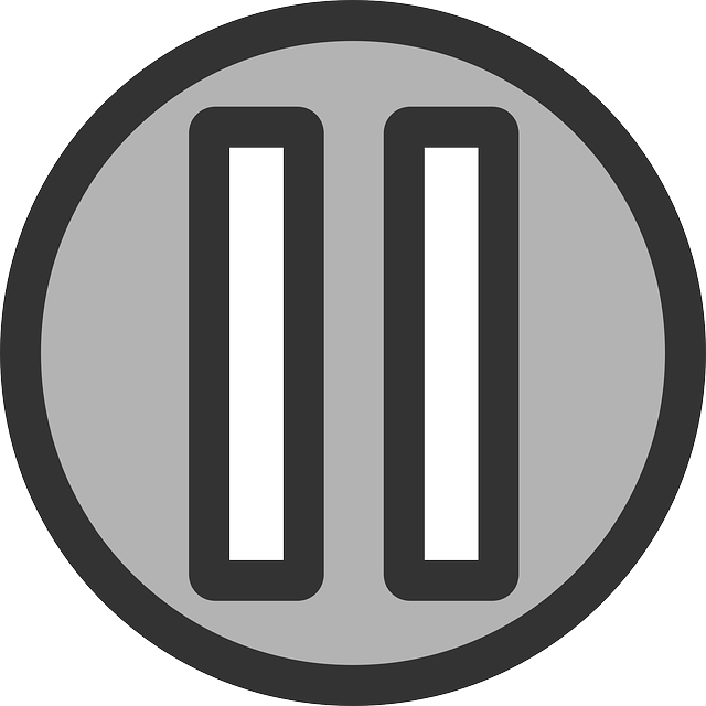 Flat, Theme, Action, Pause, Icon - Charing Cross Tube Station (640x640), Png Download