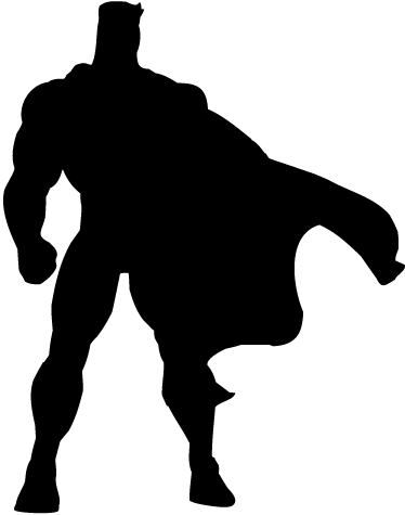 Related Wallpapers - Superhero Silhouette (374x475), Png Download