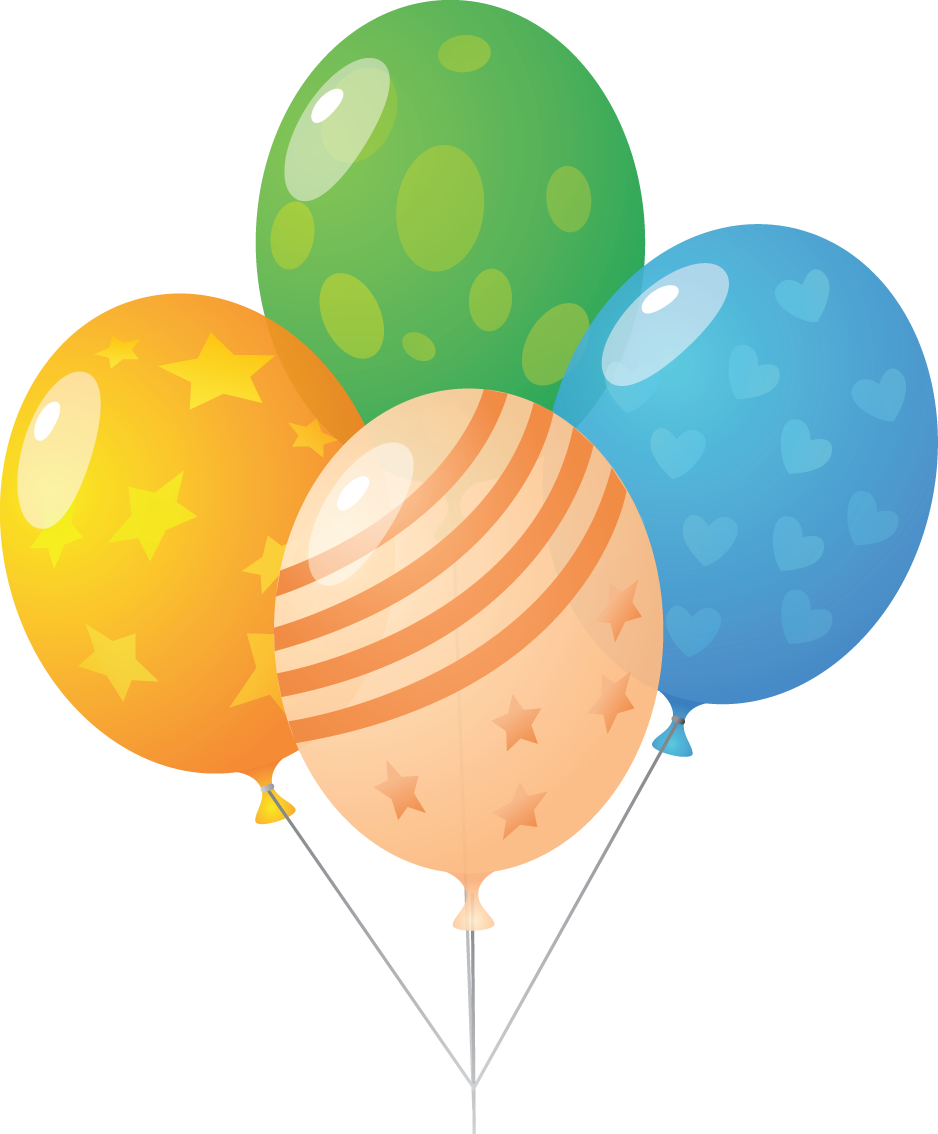 Balloon Multi Colour Png Image - Balloons Icon (938x1134), Png Download