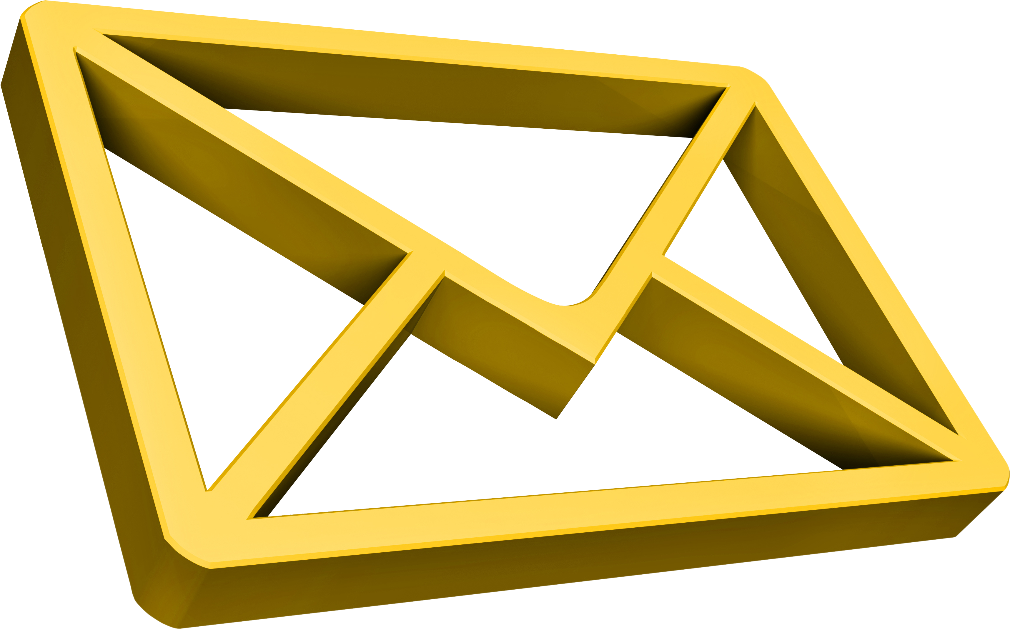 Gold Email Icon Dpc - Email Icons Gold (4000x3000), Png Download