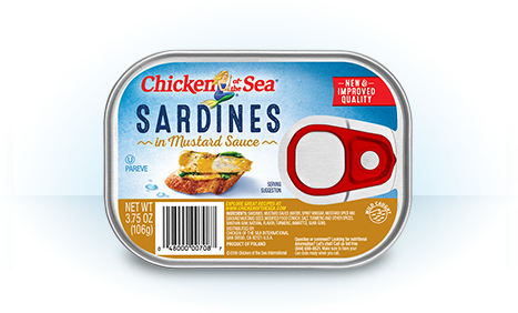Sardines In Mustard Sauce - Chicken Of The Sea Lightly Smoked Sardines (467x282), Png Download