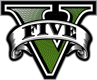 Grand Theft Auto 5 Is One Of The Most Anticipated Games - Gta 5 Logo Jpg (450x450), Png Download