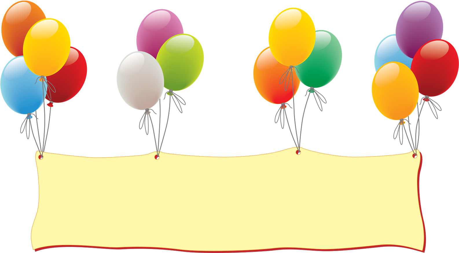 Clipart Resolution 1600*886 - Birthday (1600x886), Png Download