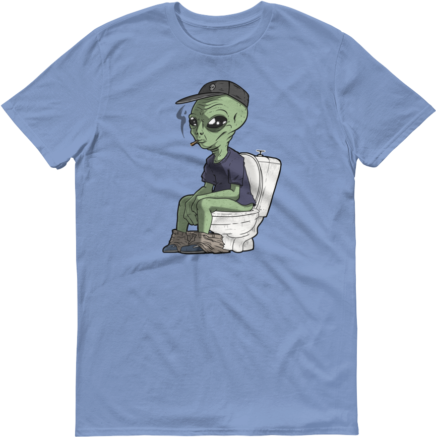 An Alien Taking A Shit Tee - Pumpkin Shirts For Adults - Halloween Funny Pumpkin (1000x1000), Png Download