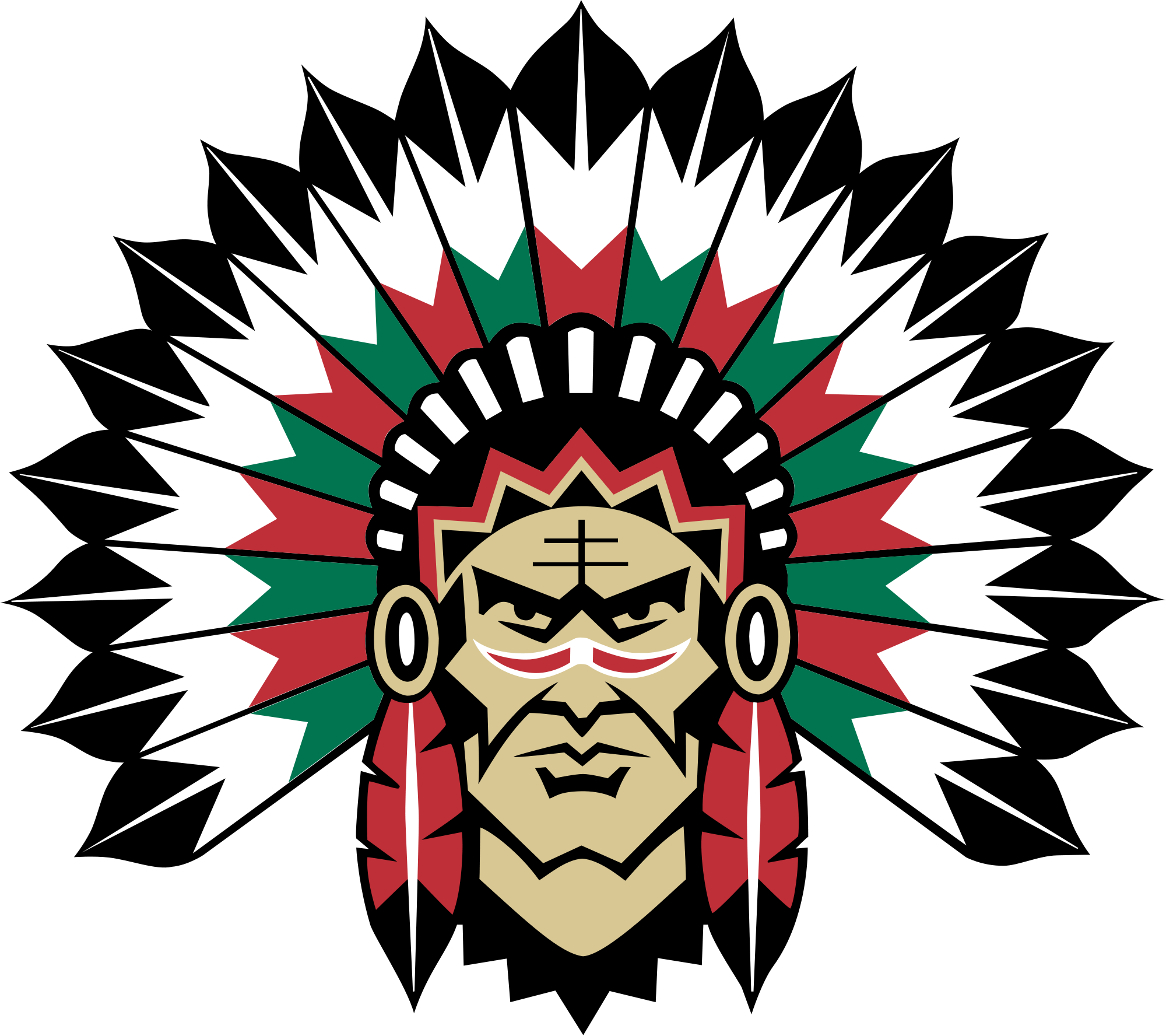 American Indian Png - Frölunda Indians Png (2000x1776), Png Download