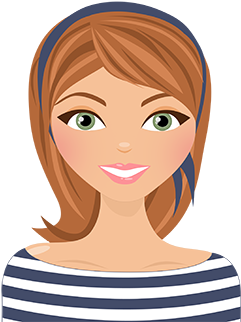 Cartoons Of Girls Png (400x400), Png Download